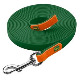 Hunter Convenience Gummi Spor Line Til Hund 5 Meter 1,5mm Mørkegrøn